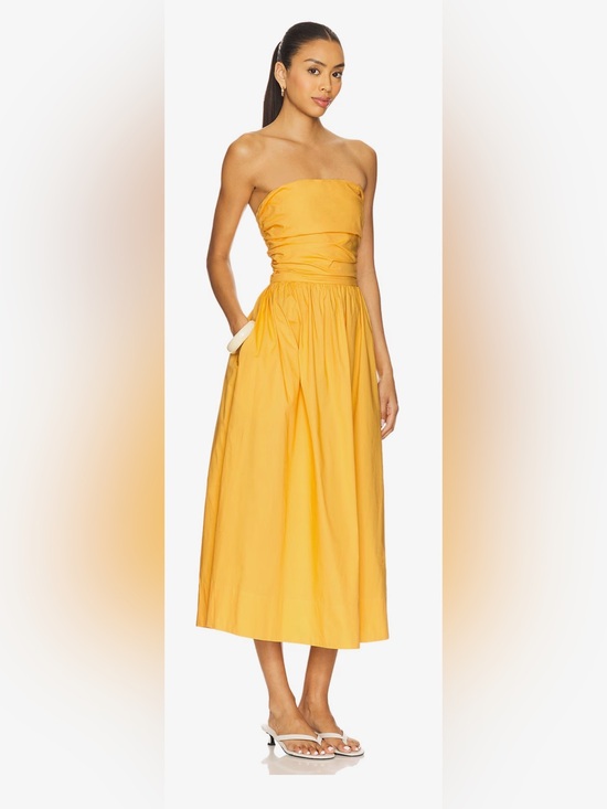 REVOLVE Dresses & Skirts - NWT! Pistola Strapless Yellow Midi Dress - Elegant Summer Style/ Medium